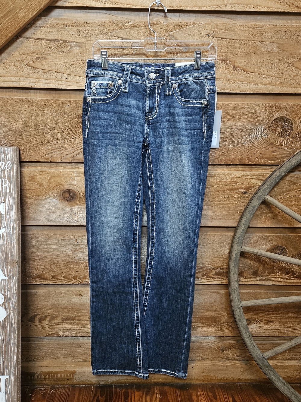 Miss Me Women’s Boot Cut Jeans - Medium Blue Wash
